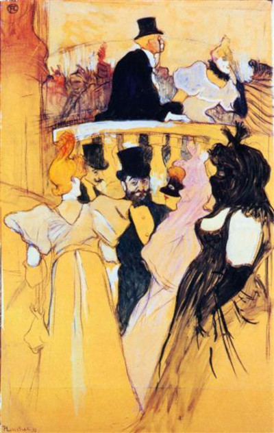 At the Opera Ball Henri de Toulouse-Lautrec